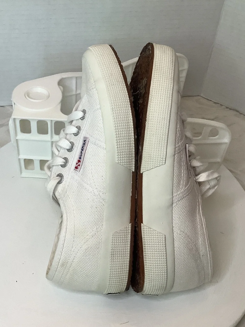 EUC SuperGA white‎ sneakers size 6/36